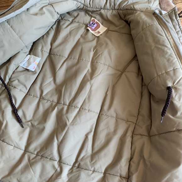 VINTAGE RICE SPORTSWEAR KIDS PARKA WITH REAL FUR TRIM HOOD - Picture 7 of 15